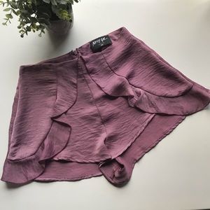 Nasty Gal High waisted satin shorts